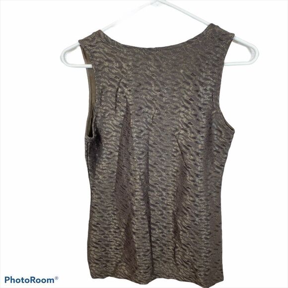 Banana‎ Republic Lace Cut Out Animal Print Blouse - Picture 2 of 8